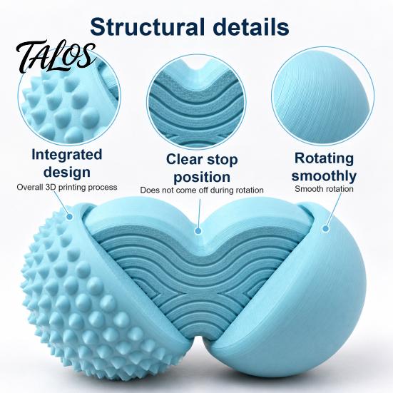 Fidget Toys for Anxiety Relief 3D Printed Stress Ball Toy, Small Spinning Handheld Spinners Office Sensory Toy Teens, Adults, Portable Tactile