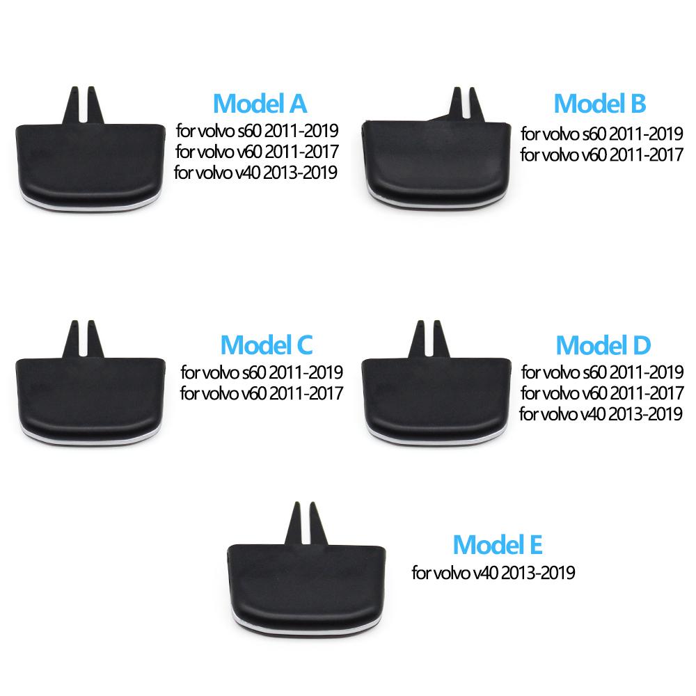 Car Front Air Conditioning AC Vent Grille Outlet Slider Tab Clip Repair Kit For Volvo S60 V60 V40 2011 2012 2013 2014 2015