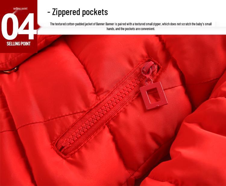 2024 Winter Korean Style Cotton-Padded Jacket for Girls and Boys (1-7 Years)
