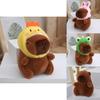 Adorable Capybara Plush Keychain Cute Cartoon Doll With Premium Pp Cotton Filling For Accessories