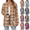 Women's Christmas Printed Lightweight Cardigan Long Sleeved Casual Loose Thin Fit With Pockets Cardigan Jacket