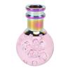Manual Shift Knob Gear Stick Shifter Pink Crystal Bubble with 3 Threaded Adapters Universal
