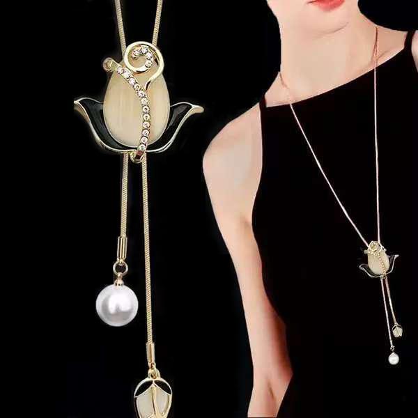 Women's Zodiac Ox Long Sweater Necklace - High-End Fashion Pendant