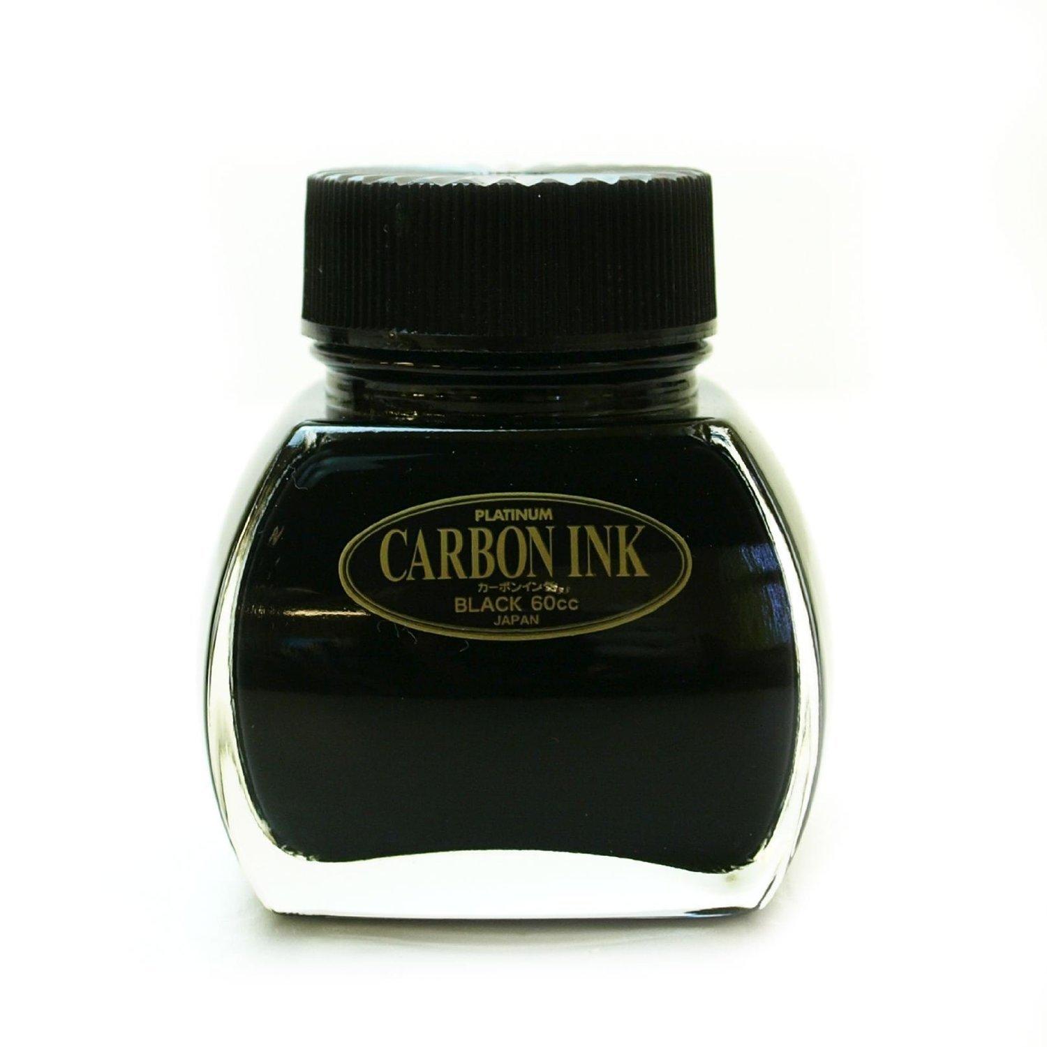 Platinum Fountain Pen Carbon Ink Black (Water-based Pigment) INKC-1500 чёрный