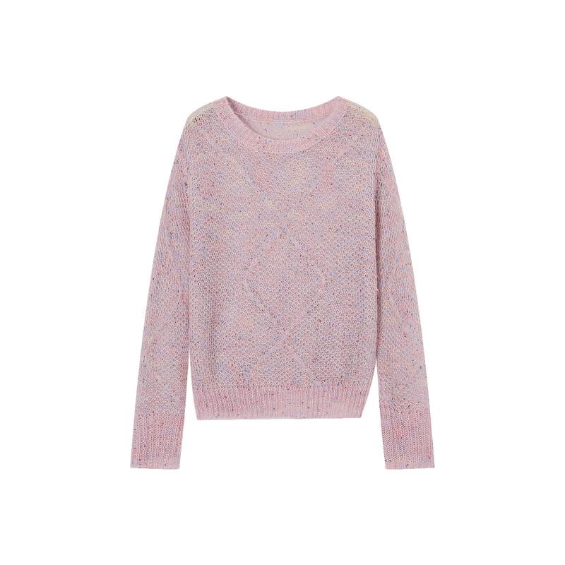 Women's Premium Wool Mohair Blend Shimmer Knit Sweater