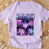 Popular Cartoon Print Women T-Shirt Cartoon Design Casual Harajuku Style T-shirts Girls Round Neck Short Sleeved Top Fans Gifts