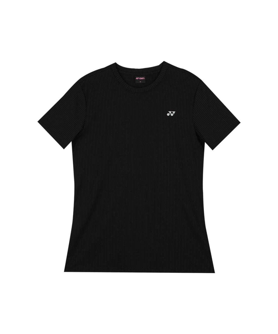 Yonex 265Ts026F Black Women S Short Sleeve T-Shirt With Hem Slit Black/Bk085