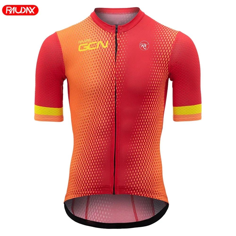 

Raudax GCN 2024 Summer Cycling Jersey MTB Bicycle Cycling Clothing Mountain Bike Wear Clothes Maillot Ropa Ciclismo Triathlon 5XL