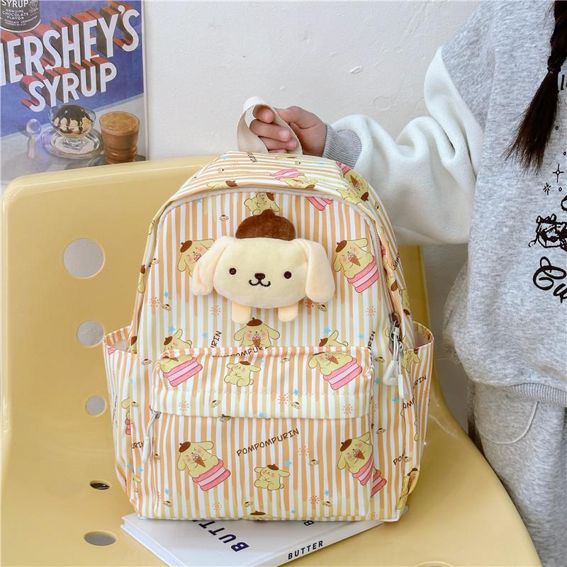 Adorable My Melody Nylon Backpack For Girls Cute Cartoon School Bag For Kindergarten