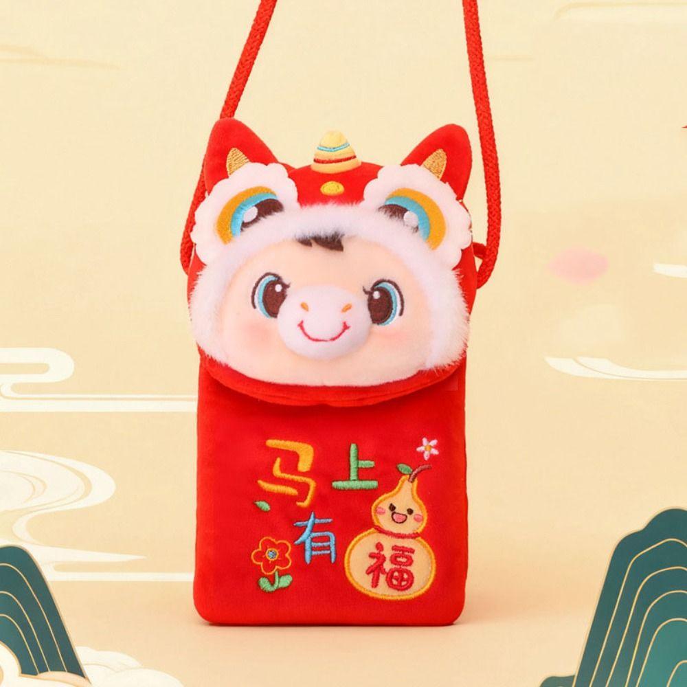 Red Packet Horse Year Money Bag Chinese Style Lucky Horse Pendant  Chinese New Year