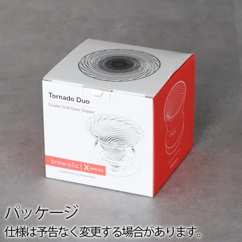 Brewista Tornado Duo Double Wall Glass Dripper with Base