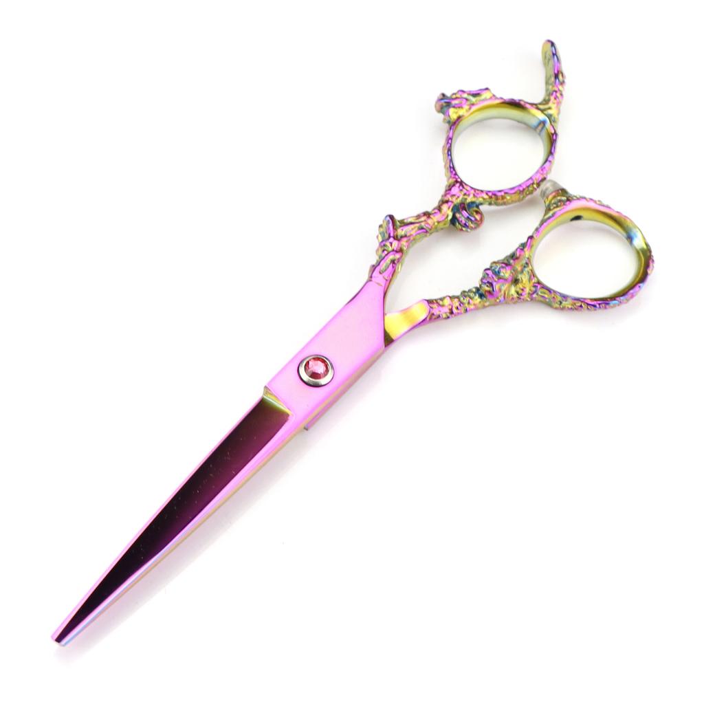 6.0 inch, color, strange dragon handle, hair scissors, hair scissors, flat scissors, tooth scissors can be determined outside LOGO 7H