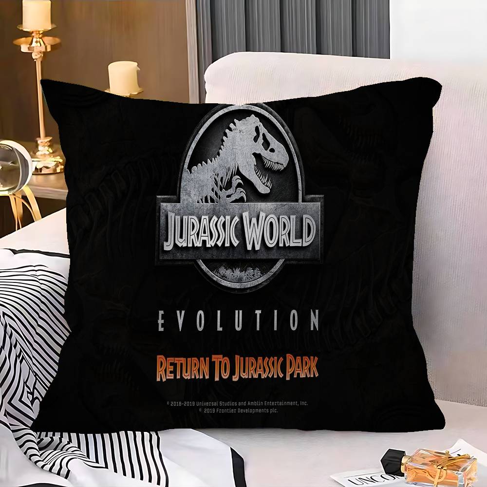 Dinosaur Cartoon Jurassic Park Pillow Anime Pillow Sofa Bed Head Pillow Cover Cushion Cover 45x45 Cm Fashion