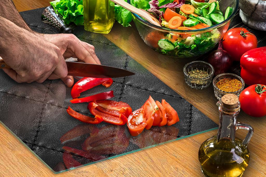GLASS CUTTING BOARD 35x52 Leather