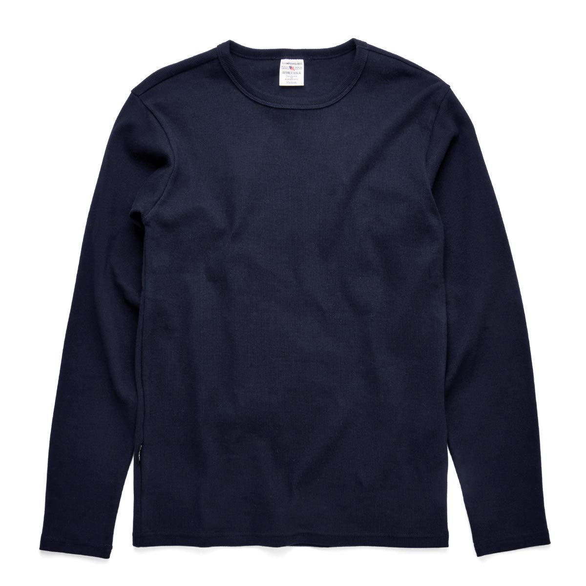 AVIREX Daily Wear Long Sleeve Crew Neck 6153481 T-Shirt (M, Royal)