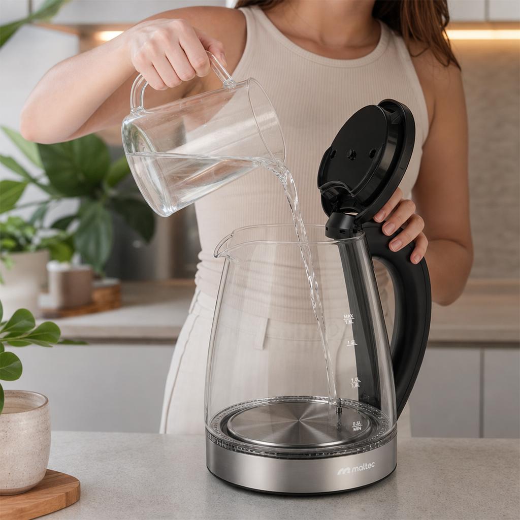 Electric Kettle With Temperature Control Led Keep Warm 1.8L 2200W Boily2000-Sl