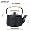 Small Cast Iron Kettle Teapot for Stove-Top Use