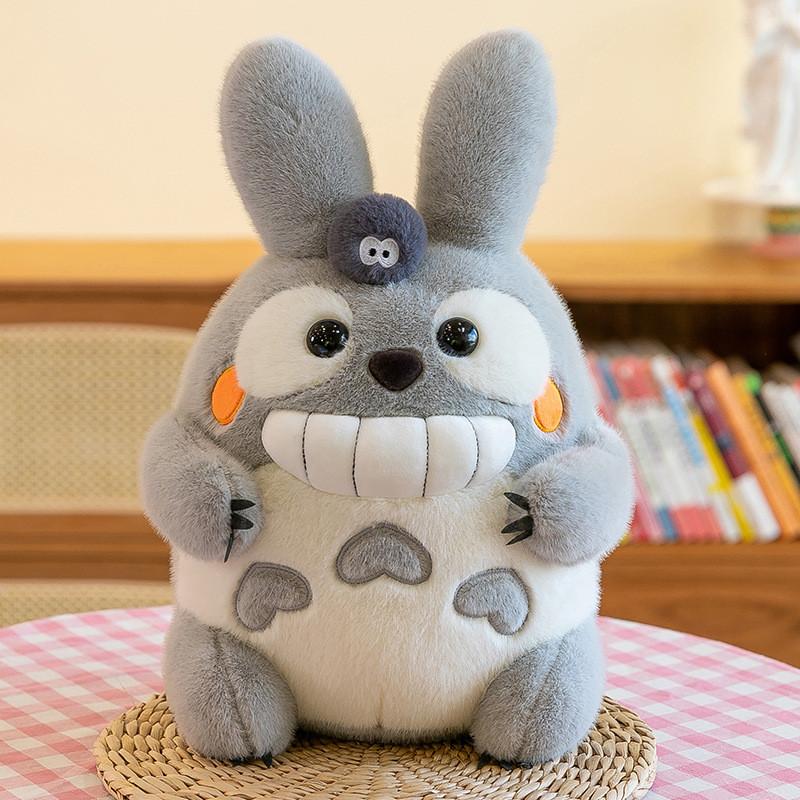 

Adorable Totoro Plush Toy Soft Cushion Cute Stuffed Animal Doll For Kids Gift Gray,40cm/15.75in
