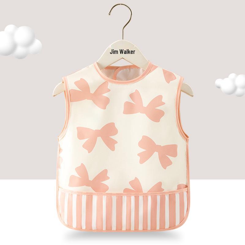 Wasserdichte Fleckenabweisende Baby-Lätzchen: Ärmelloser Unisex-Kittel für die Sommer-Mahlzeit