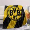 Borussia Dortmund Flannel Blanket, High quality Comfortable for All Seasons, Home Decor, Warmth and Comfort