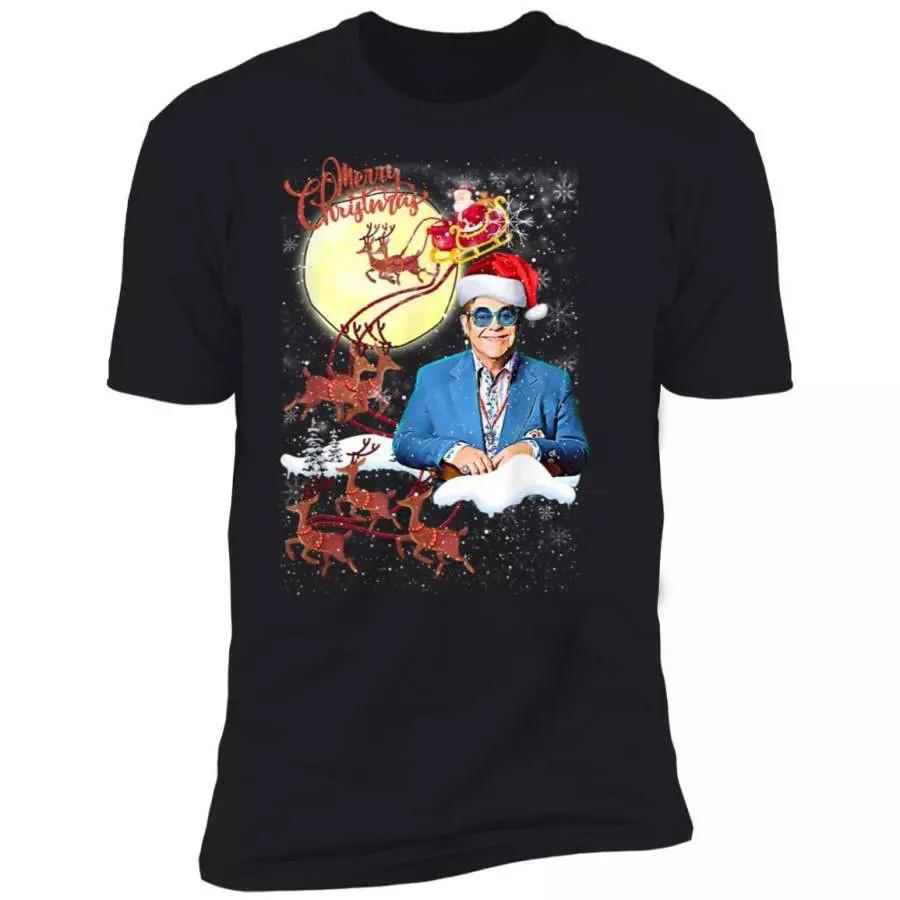 Funny Elton John Love Rocketman Play Piano Christmas T-Shirt MM999.webp Unisex T-Shirt XXXXL