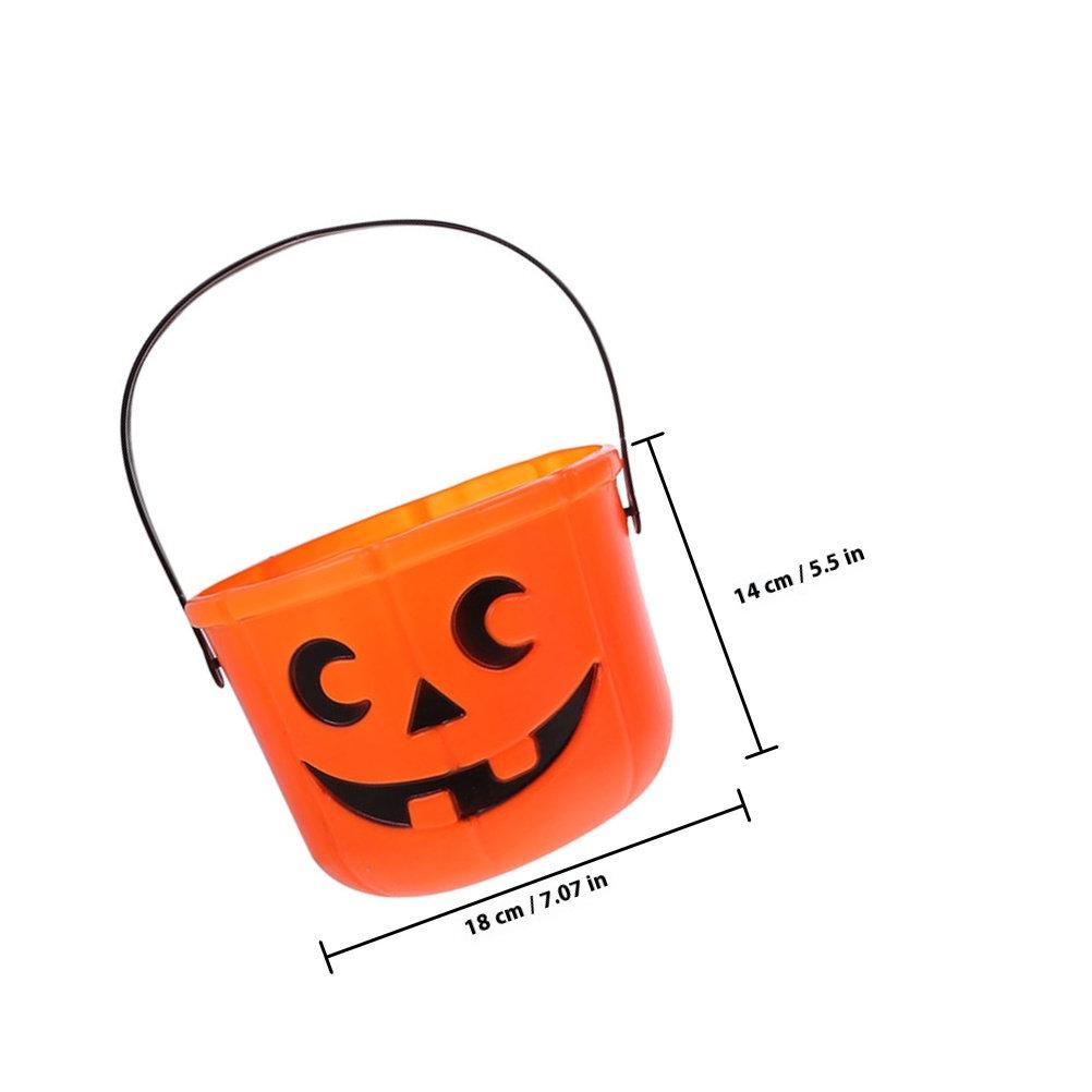 4pcs Pumpkin Bucket Portable Candy Storage For Halloween Kids Treat Baskets Party Favors Trick Or Treat Containers