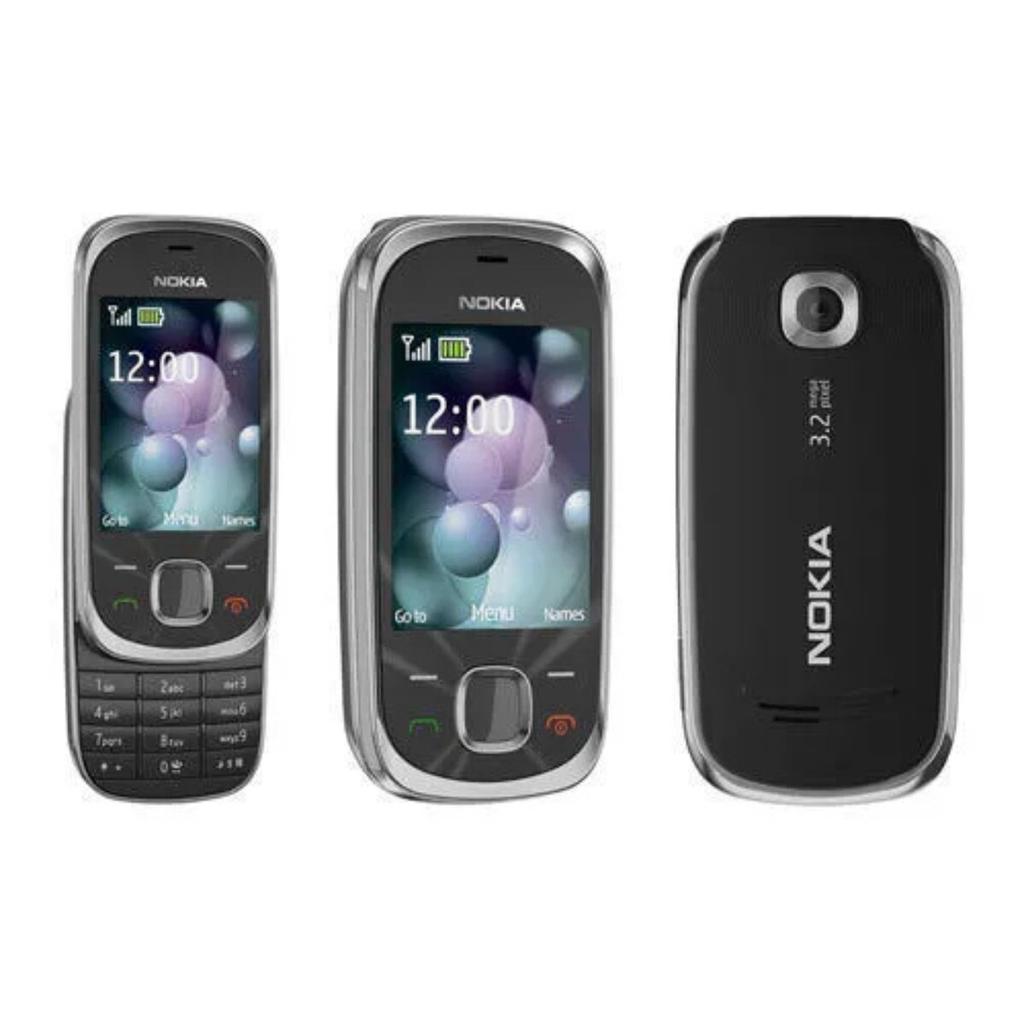 Teléfonos Móviles Reacondicionados Nokia 7230 Teclado Deslizante Original 3G Bluetooth 3.2MP FM JAVA MP3