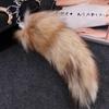 Women's Extra Large Real Fox Tail Keychain Pendant - Car/Bags Winter Charm