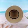 Summer Fashion Straw Dome Bucket Hat Seaside Vacation Sunscreen Sunshade Beach Hat Women's Straw Hat Customization