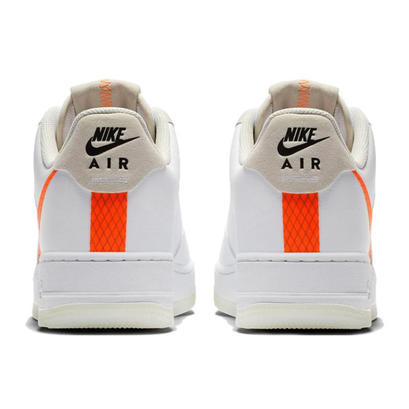 Nike Air Force 1 Low '07 LV8 Orange Swoosh Sneakers CD0888-100