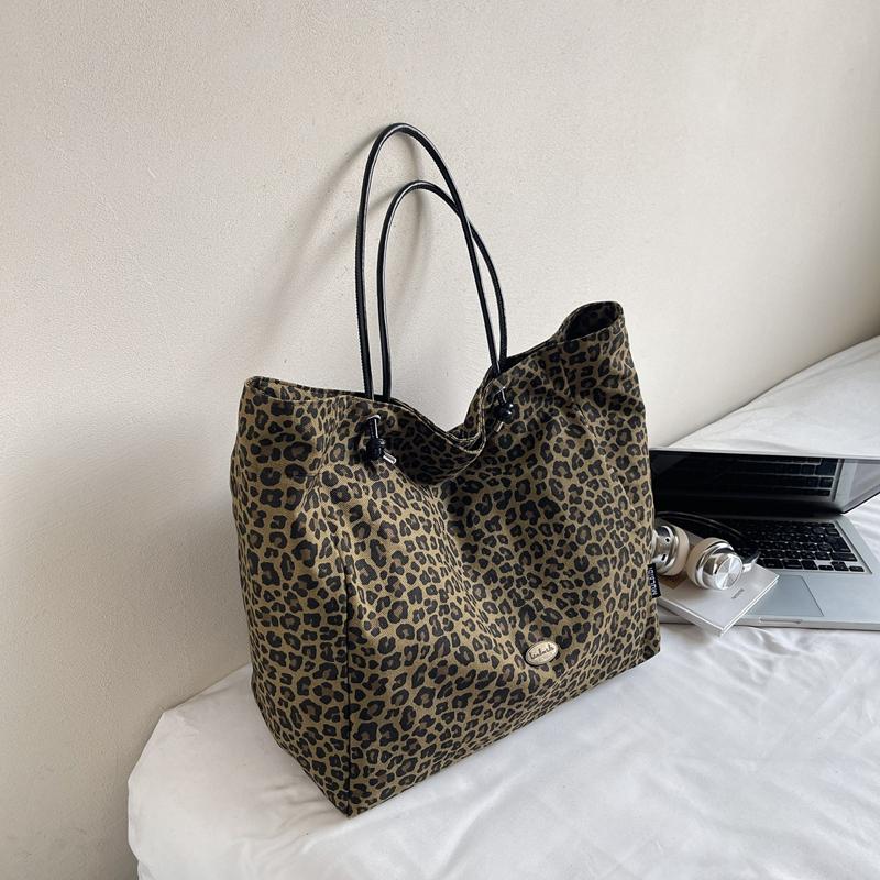Women's Shoulder Bag Large Capacity Leopard Print Tote Bag