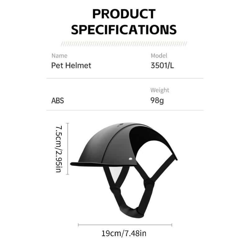 Light weight Pet Safety Helmet For Small Breeds Outdoor Activity Comfortable Breathable Structure