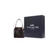 Coach Town 22 Disco Star Print Snap Pebble Leather Bucket Bag Women Bags Black C7245-IMA47