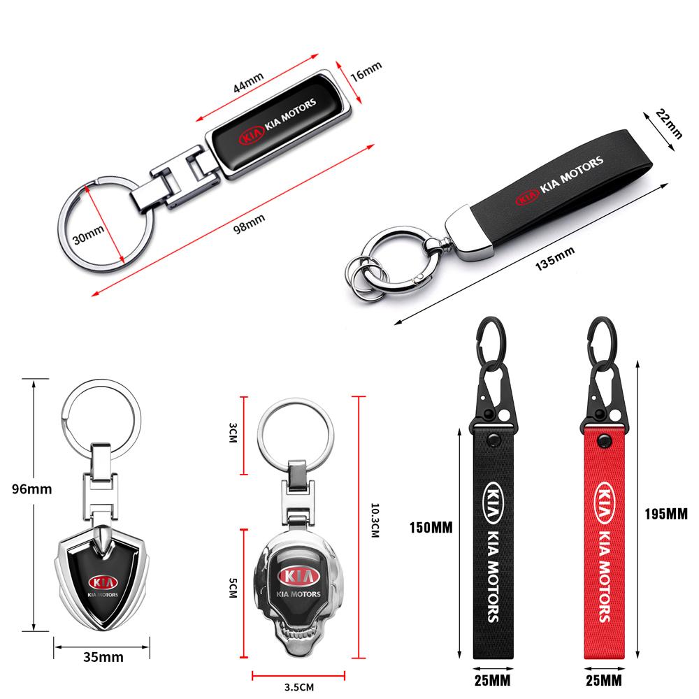 HVEK2 Luxus Metall/Leder Auto Logo Schlüsselanhänger Schlüsselringe Schlüsselhalter Auto Zubehör Für Für Kia KN GT-Line Sportage Ceed Rio Picanto