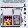 VEVOR Portable Car Refrigerator, 12 Volt Car Refrigerator Fridge, 50 L / 52.8 QT Dual Zone Portable Freezer