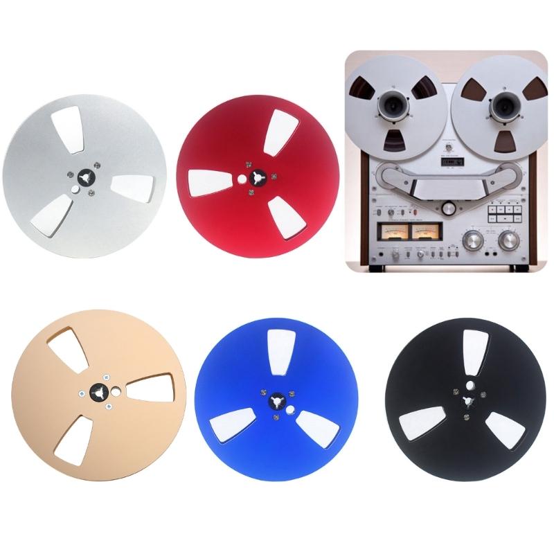 Aluminum Alloy 1/4inch 7inch Empty Reel for Reel To Reel Tape Recorders 3 Hole Takeup Reel for Open Reel Sound Deck