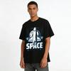 Vintage Space Shuttle Abenteuer Grafik T-Shirt Unisex Lässig Cooles Oberteil Reines Baumwoll-T-Shirt