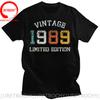 Vintage Limited Edition Best Of 1989 Cassette T Shirt Original Made In 1989 Tshirt Birthday Gifts Retro Born in 1989 Tee Shirt
