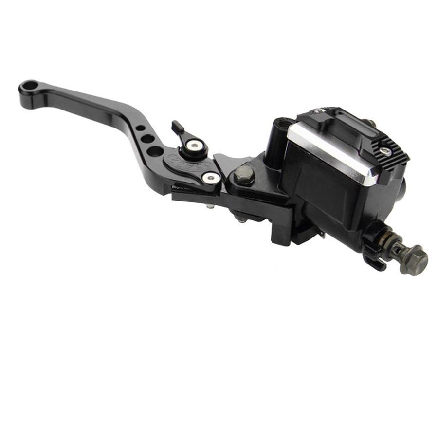 L+R 22mm Motorcycle Master Cylinder Hydraulic Brake Pump Clutch Levers Reservoir