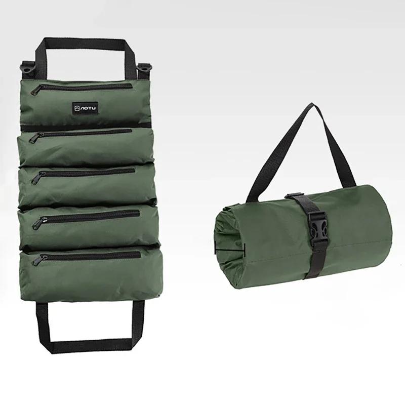 

Рулон инструментов, многофункциональная свернутая сумка для инструментов, рулон гаечных ключей, холщовое ведро-органайзер для инструментов, автомобильная аптечка в рулоне, чехол для хранения армия зеленый