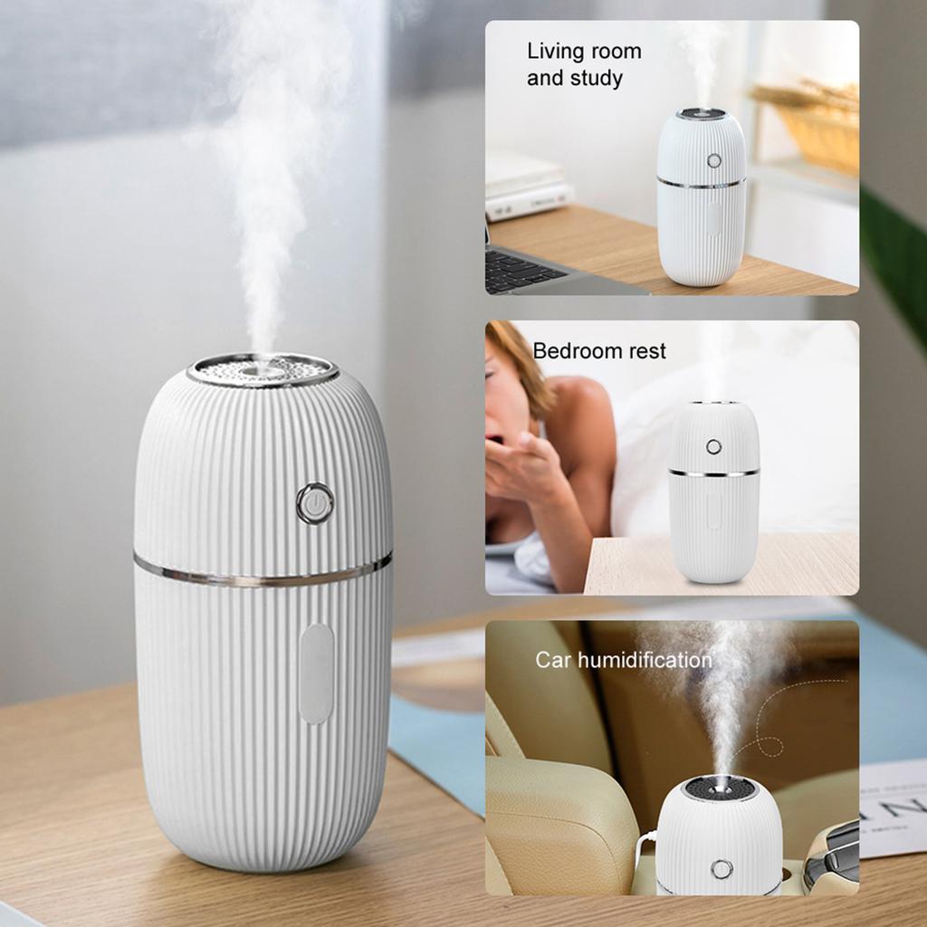 Portable Humidifier Aroma Air Diffuser Aromatherapy Mist Humidifier for Home CarWhite