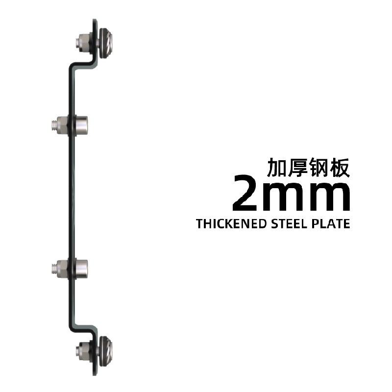 Motorcycle License Plate Relocation Bracket Stainless Steel Tail Hole Adapter Scooter