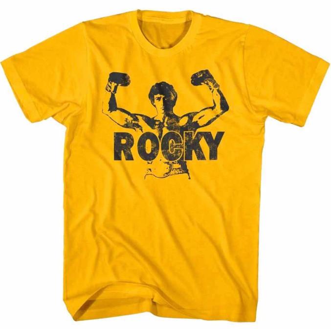 Rocky Champion Pose Mens T Shirt S