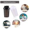 Hot 1-7PCS 400ML Blender Shaker Bottle with Scale Protein Shakes Leakproof for Powder Workout Gym Sport Mixing Cup Water Bottle