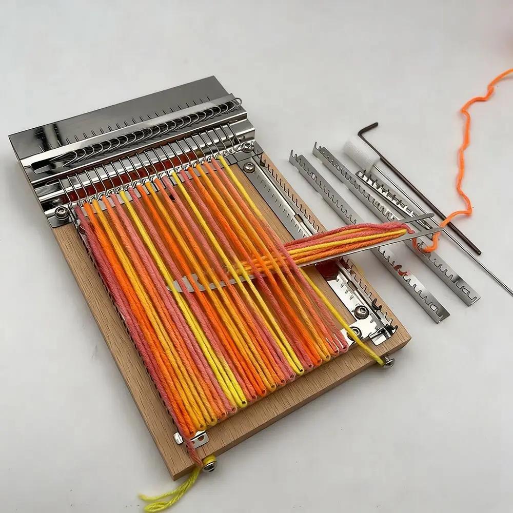 Nový Pletací stroj Lightning DIY Ruční tkalcovský stavový set Stroj na pletení gobelínů Pletací nástroje