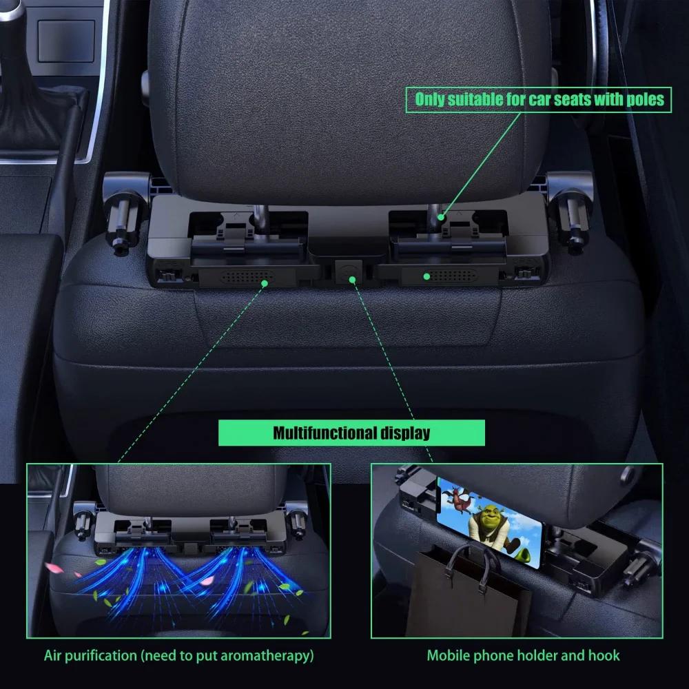 Car Headrest Pillow – Adjustable Detachable Neck & Head Support for Travel Sleeping (Car Seat Cushion)