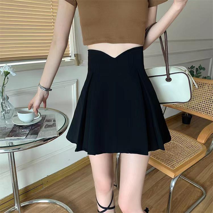 

Plus Size High-Waisted Irregular A-Line Midi Skirt - Autumn/Winter Korean Style Women s Clothing 3XL