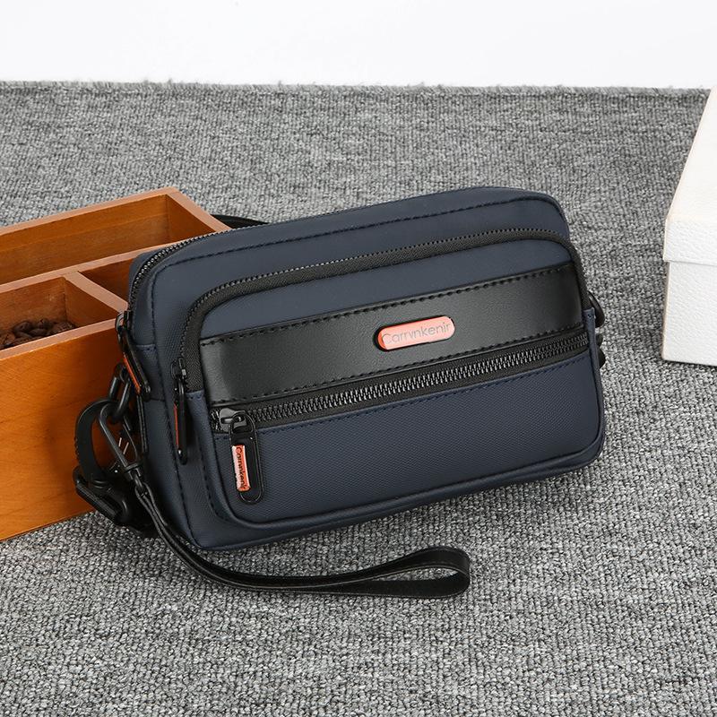 Men's Crossbody Multi-pocket Clutch Bag - High-end, Wear-resistant Business Handbag