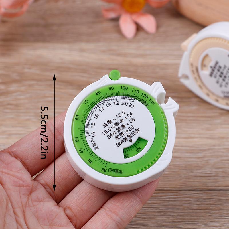 Bmi Body Measuring Tape Sewing Ruler Waist Tape Measure Portable Soft Measurement Ruler Practical Accessories