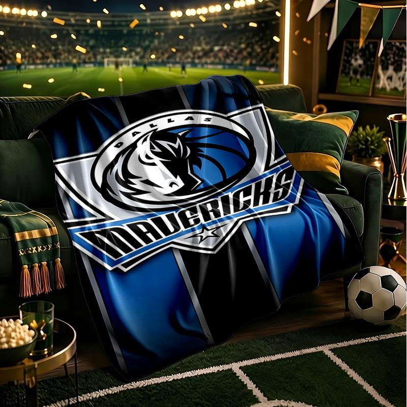 MAVERICKS BASKETBALL TEAM Blanket Lightweight Flannel Bedding Blanket Perfect for Travel, Camping, Living Rooms, Offices, Sofas, Fan Christmas Gift